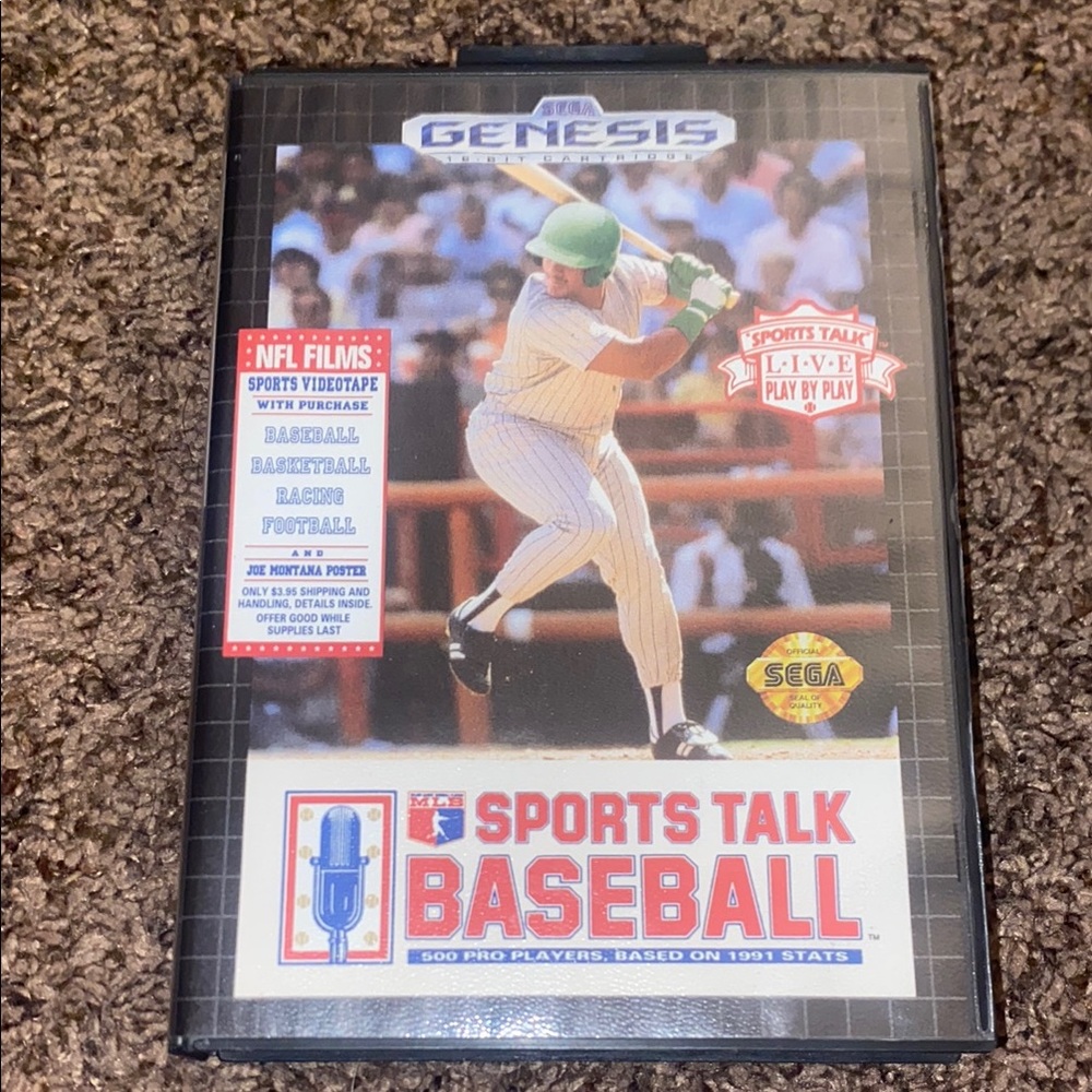 SEGA Genesis Sports Talk Baseball Game